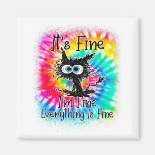 Íman Gato Negro Engraçado Está bem Estou bem Está tudo