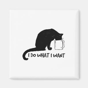 Íman Gato Negro Faz O Que Eu Quero De Red Cup Engraçado