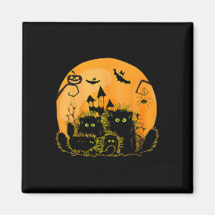 Íman Gato Negro Pumpkin Lua Halloween Costume Gato