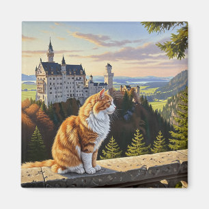 Íman Gato no Castelo de Neuschwanstein na Alemanha Viag
