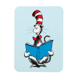 Íman Gato no Chapéu Lendo