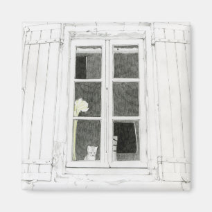 Íman Gato no Magnet da Janela