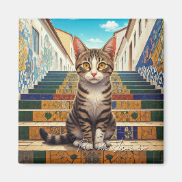 Íman Gato no Rio de Janeiro Lapa Escadaria Selaron Etap