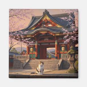 Íman Gato no Templo de Quioto Viagem do Japão