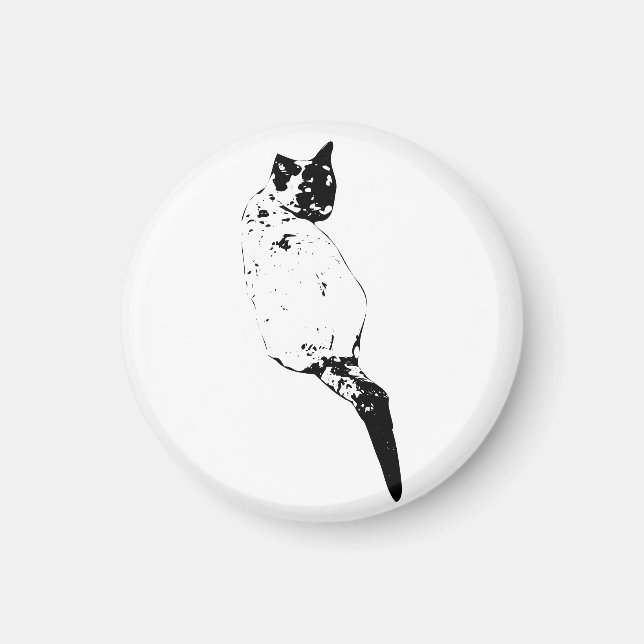 Íman Gato Pacífico na Geladeira (Frente)
