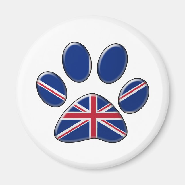 Íman Gato patriótico britânico (Frente)