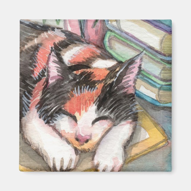 Íman Gato pelos Livros (Frente)