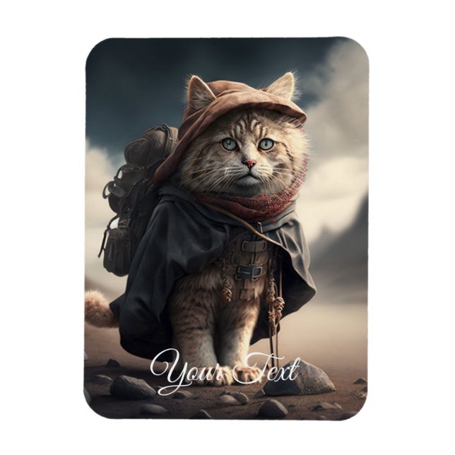 Íman Gato peregrino. (Vertical)