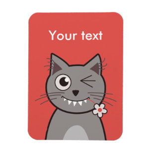 Íman Gato pisc engraçado do gatinho dos desenhos