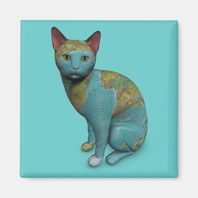 Íman Gato Planeta (Frente)