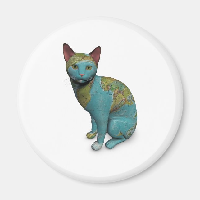 Íman Gato Planeta (Frente)