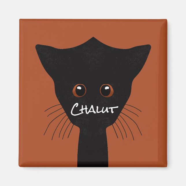 Íman gato preto (Frente)