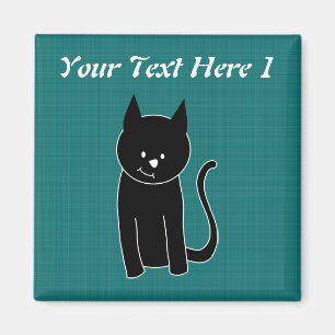 Íman Gato preto bonito