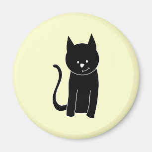 Íman Gato preto bonito