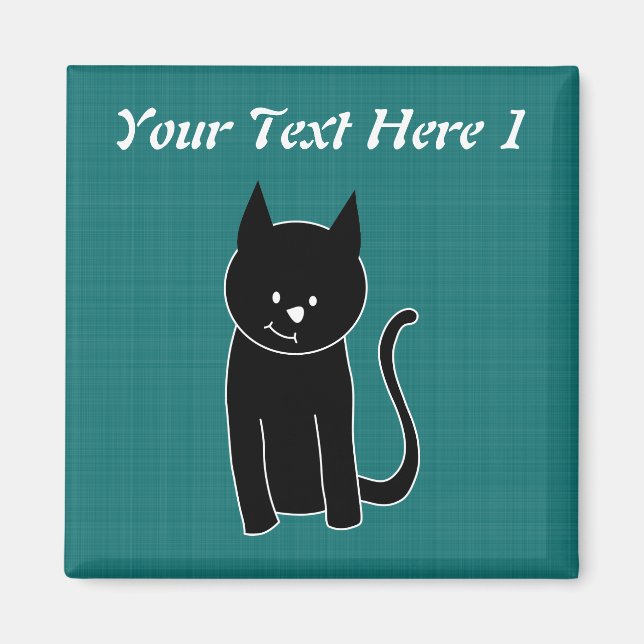 Íman Gato Preto Cinto (Frente)