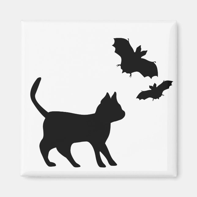 Íman Gato Preto com Bat (Frente)