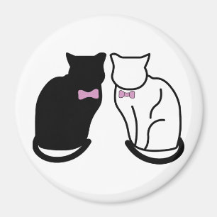 Íman Gato Preto e Branco