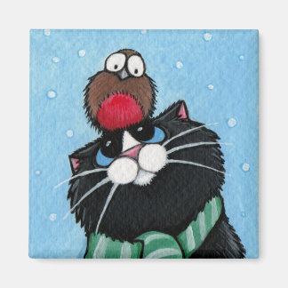 Íman Gato Preto e Robin Festivo