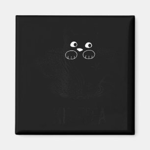 Íman Gato Preto Engraçado Gráfico Kit-Tea