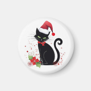 Íman Gato Preto Festivo