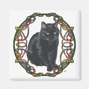 Íman Gato Preto Nó Celta
