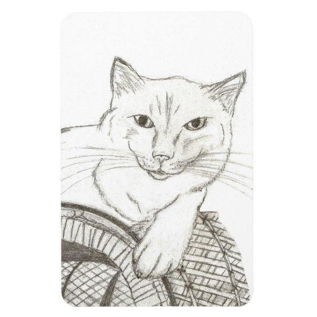 Íman Gato Ragdolé Retrato Flexível (Vertical)