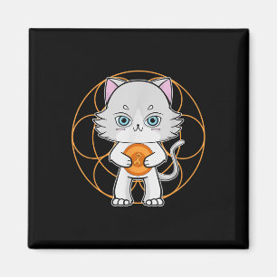 Íman Gato Ragdoll Fofo Anime Conscientização da Leucemi