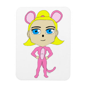 Íman gato rosa