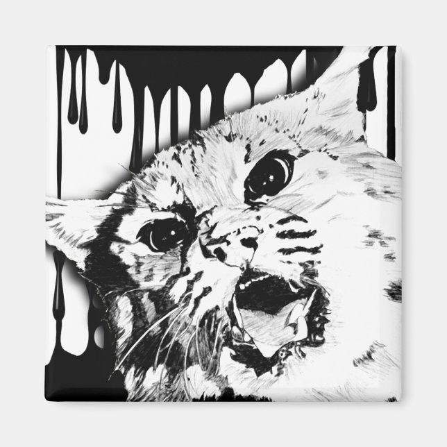 Íman gato selvagem (Frente)