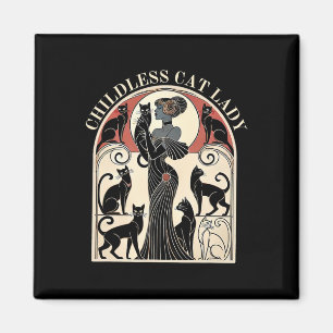 Íman Gato Sem Fios Gata Gato Karma Retro Engraçado