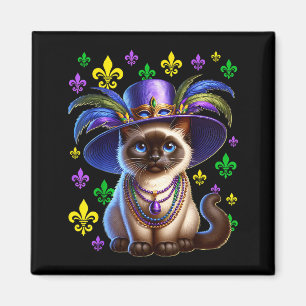 Íman Gato Siames Mardi Gras Gato Siames Mardi Gras 