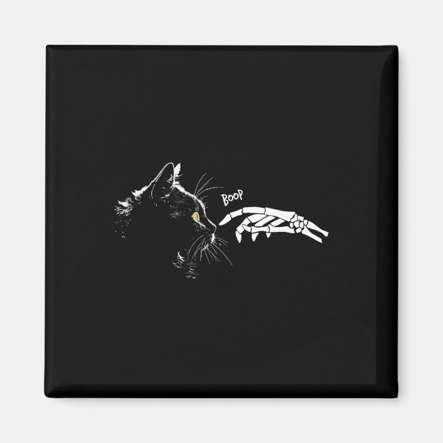 Íman Gato Skeleton Boop Halloween Cats Pet Kit (Frente)