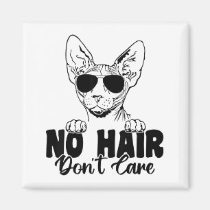Íman Gato Sphynx Engraçado Sem Cabelo Não Liga Careca S