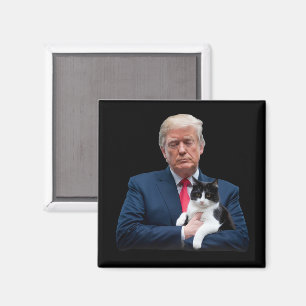 Íman Gato Trump 2024 MAGA Divertido Gato Trump