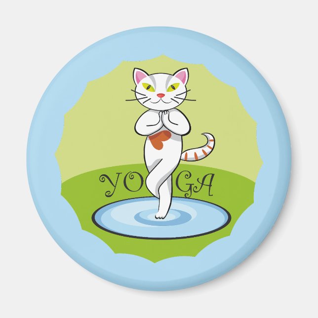Íman Gato Yoga (Frente)