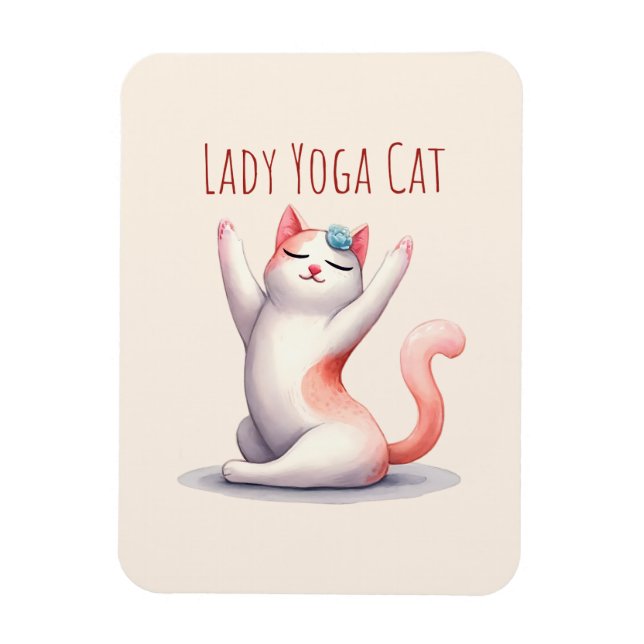 Íman Gato Yoga Pose - Gato Lady Yoga (Vertical)