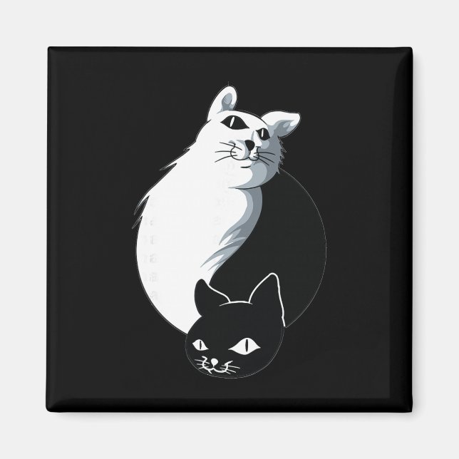 Íman Gato Yoga Ying Yang (Frente)