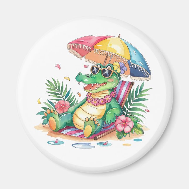 Íman Gator de relaxamento tropical de frio (Frente)