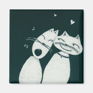 Íman gatos adoradores