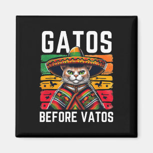 Íman Gatos Antes de Vatos Gato Engraçado Mexicano Ponch