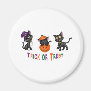 Íman Gatos bonitos do Dia das Bruxas