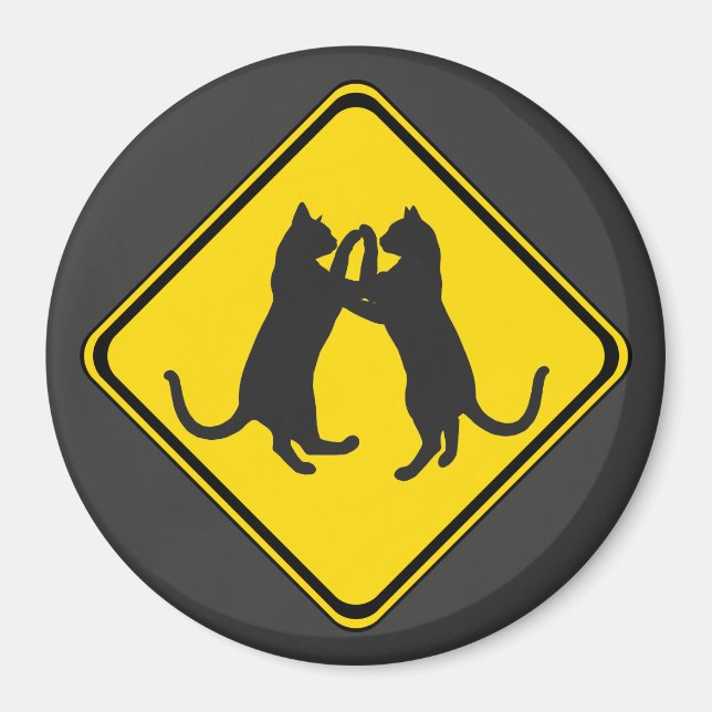 Íman Gatos Dançantes À Frente! (Frente)