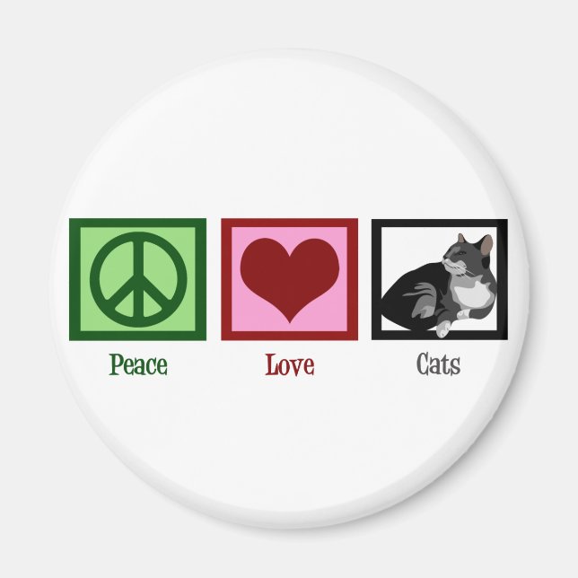 Íman Gatos de Amor pela Paz (Frente)