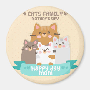 Íman Gatos de Dia de as mães