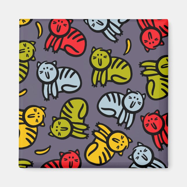 Íman Gatos e bananas (Frente)