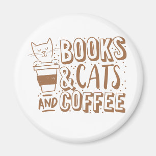 Íman gatos e café dos livros