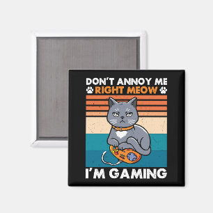 Íman Gatos E Jogos Para O Jogo De Vídeo Gamer Do Gato D