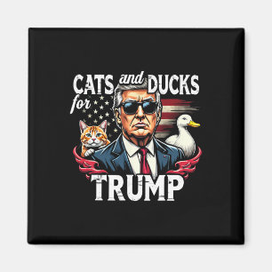 Íman Gatos E Patos Para Trump 2024 Divertido Trump Vanc