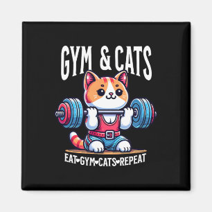 Íman Gatos E Treino De Academia Engraçado Kitten Fisicu