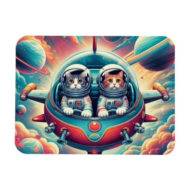 Íman Gatos em ímãs espaciais! (Horizontal)